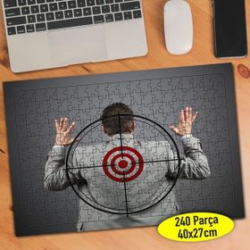 Asilmeydan 456443791 240 Parça Sırt Hedef Tahtası Puzzle Yapboz Tablo