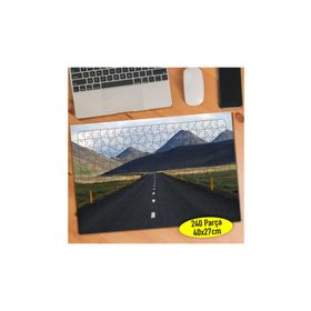 Asilmeydan 456452996 240 Parça Dağ Manzaralı Kara Yolu Puzzle Yapboz Tablo