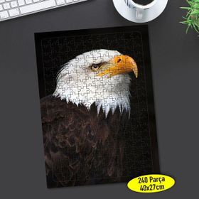 Asilmeydan 456466040 240 Parça Yırtıcı Kuş Kara Kartal Puzzle Yapboz Tablo