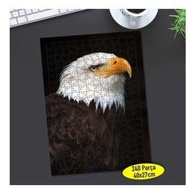 Asilmeydan 456466040 240 Parça Yırtıcı Kuş Kara Kartal Puzzle Yapboz Tablo