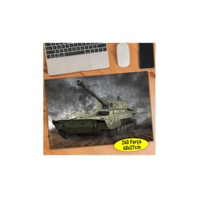 Asilmeydan 456468995 240 Parça Askeri Zırhlı Tank Puzzle Yapboz Tablo