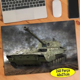 Asilmeydan 456468995 240 Parça Askeri Zırhlı Tank Puzzle Yapboz Tablo
