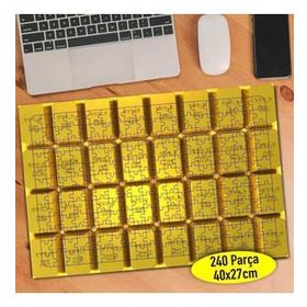 Asilmeydan 456487076 240 Parça Dizili Külçe Altınlar Puzzle Yapboz Tablo