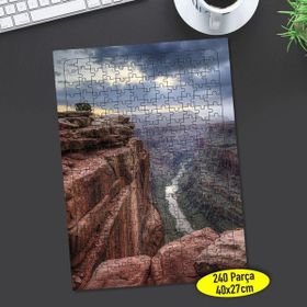 Asilmeydan 456516354 240 Parça Bulutlu Kanyon Vadi Puzzle Yapboz Tablo