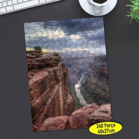 Asilmeydan 456516354 240 Parça Bulutlu Kanyon Vadi Puzzle Yapboz Tablo