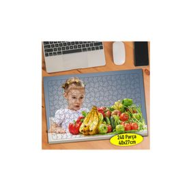 Asilmeydan 456518246 240 Parça Sebzelere Bakan Kız Çocuğu Puzzle Yapboz Tablo