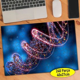 Asilmeydan 456523067 240 Parça Dna Sarmalı Molekülleri Puzzle Yapboz Tablo