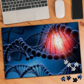 Asilmeydan 456523067 240 Parça Dna Sarmalı Molekülleri Puzzle Yapboz Tablo
