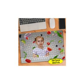Asilmeydan 456523722 240 Parça Sebzelere Bakan Küçük Kız Puzzle Yapboz Tablo