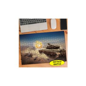 Asilmeydan 456525912 240 Parça Askeri Zırhlı Araç Puzzle Yapboz Tablo
