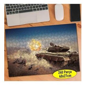 Asilmeydan 456525912 240 Parça Askeri Zırhlı Araç Puzzle Yapboz Tablo
