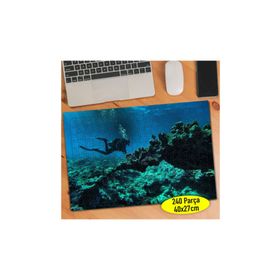 Asilmeydan 456540652 240 Parça Denizaltında Yüzen Dalgıç Puzzle Yapboz Tablo