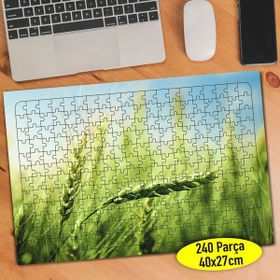 Asilmeydan 456543551 240 Parça Yeşil Buğday Tarlası Puzzle Yapboz Tablo