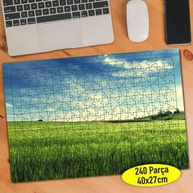 Asilmeydan 456547933 240 Parça Güneşli Yeşil Alan Doğa Puzzle Yapboz Tablo