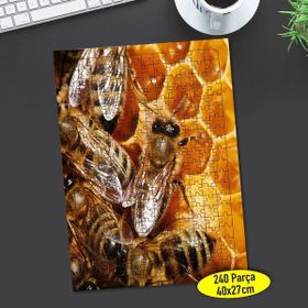 Asilmeydan 456557842 240 Parça Bal Yapan Arılar Puzzle Yapboz Tablo