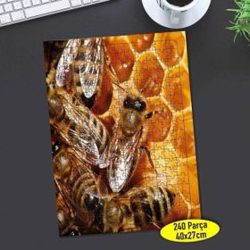 Asilmeydan 456557842 240 Parça Bal Yapan Arılar Puzzle Yapboz Tablo