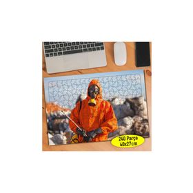 Asilmeydan 456559211 240 Parça Yüz Maskeli Karantina Ekibi Puzzle Yapboz Tablo