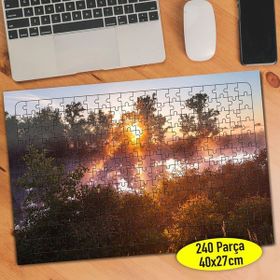 Asilmeydan 456568410 240 Parça Göl Manzarası Puzzle Yapboz Tablo