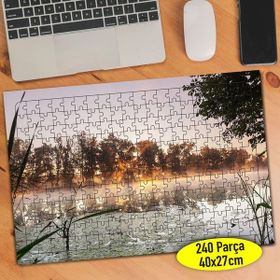 Asilmeydan 456568410 240 Parça Göl Manzarası Puzzle Yapboz Tablo
