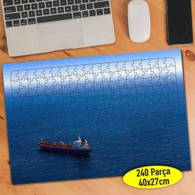 Asilmeydan 456570636 240 Parça Denizde Yük Gemisi Puzzle Yapboz Tablo