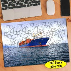 Asilmeydan 456570636 240 Parça Denizde Yük Gemisi Puzzle Yapboz Tablo