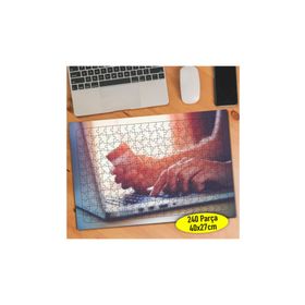 Asilmeydan 456572388 240 Parça Ofiste Çalışan Eller Puzzle Yapboz Tablo