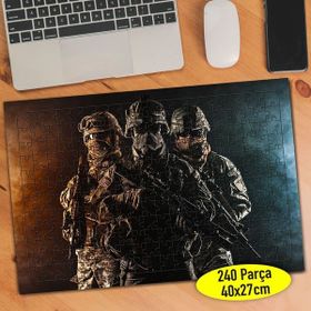 Asilmeydan 456573055 240 Parça Maskeli Üniformalı Askerler Puzzle Yapboz Tablo