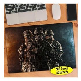 Asilmeydan 456573055 240 Parça Maskeli Üniformalı Askerler Puzzle Yapboz Tablo