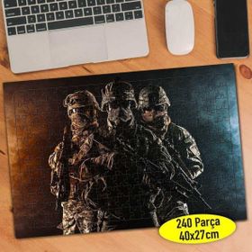 Asilmeydan 456573055 240 Parça Maskeli Üniformalı Askerler Puzzle Yapboz Tablo