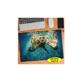 Asilmeydan 456573276 240 Parça Denizde Mutlu Dalgıç Puzzle Yapboz Tablo
