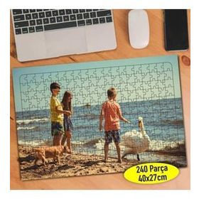 Asilmeydan 456573891 240 Parça Sahilde Oynayan Çocuklar Puzzle Yapboz Tablo