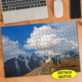 Asilmeydan 456574539 240 Parça Bulutlara Yakın Dağlar Puzzle Yapboz Tablo