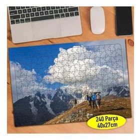 Asilmeydan 456574539 240 Parça Bulutlara Yakın Dağlar Puzzle Yapboz Tablo