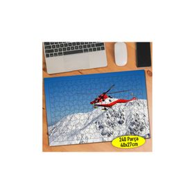 Asilmeydan 456722019 240 Parça Dağ Tepesinde Helikopter Puzzle Yapboz Tablo