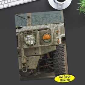 Asilmeydan 456722920 240 Parça Askeri Zırhlı Araç Puzzle Yapboz Tablo