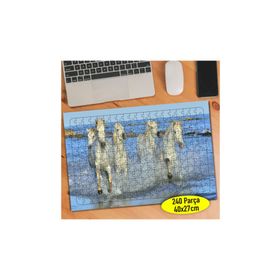Asilmeydan 456731878 240 Parça Sahilde Koşan Atlar Puzzle Yapboz Tablo
