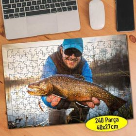 Asilmeydan 456735098 240 Parça Mutlu Balık Avcısı Puzzle Yapboz Tablo