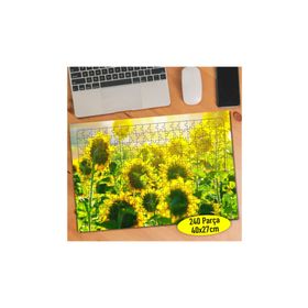 Asilmeydan 456745297 240 Parça Güneşli Ayçiçeği Tarlası Puzzle Yapboz Tablo
