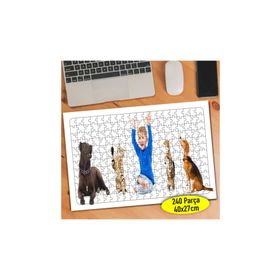 Asilmeydan 456750846 240 Parça Sevimli Bebek Hayvan Dostları Puzzle Yapboz Tablo