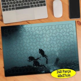 Asilmeydan 456756655 240 Parça Denizaltı Dalış Ekibi Puzzle Yapboz Tablo