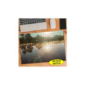 Asilmeydan 456772539 240 Parça Güneşli Göl Manzarası Puzzle Yapboz Tablo