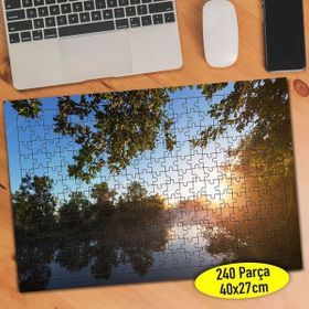 Asilmeydan 456775129 240 Parça Güneşli Ağaç Manzarası Puzzle Yapboz Tablo