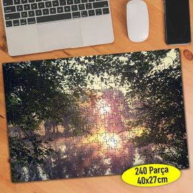 Asilmeydan 456775129 240 Parça Güneşli Ağaç Manzarası Puzzle Yapboz Tablo
