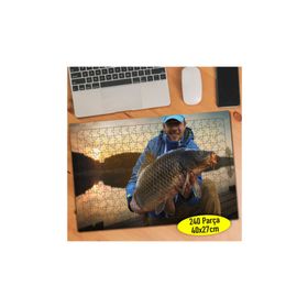 Asilmeydan 456783742 240 Parça Balık Yakalayan Avcı Puzzle Yapboz Tablo