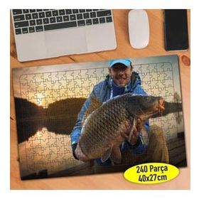 Asilmeydan 456783742 240 Parça Balık Yakalayan Avcı Puzzle Yapboz Tablo