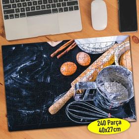 Asilmeydan 456792567 240 Parça Malzemeli Aşçı Masası Puzzle Yapboz Tablo