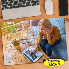 Asilmeydan 456794562 240 Parça Homeoffice Çalışan Kadın Puzzle Yapboz Tablo