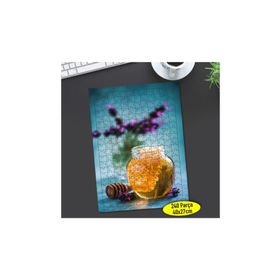 Asilmeydan 456796610 240 Parça Çiçekli Bal Kavanozu Puzzle Yapboz Tablo