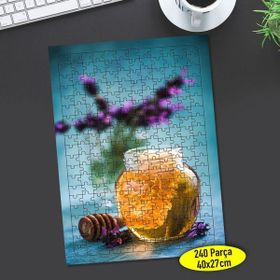 Asilmeydan 456796610 240 Parça Çiçekli Bal Kavanozu Puzzle Yapboz Tablo