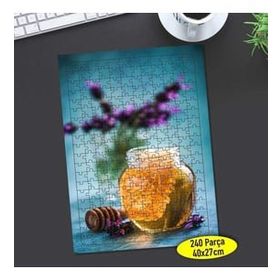 Asilmeydan 456796610 240 Parça Çiçekli Bal Kavanozu Puzzle Yapboz Tablo